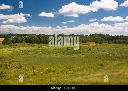 Fields in Eastern Poland Warmia Suwalki Mazuria Stock Photo
