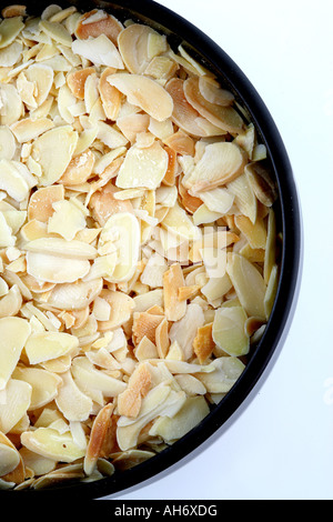 Sliced Almonds Stock Photo