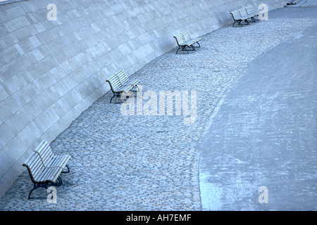 Spreebogen Park on the Berlin Hauptbanhoff side of the Spree river Berlin Germany Berlin Germany Europe Spreebogen Park Spree Stock Photo