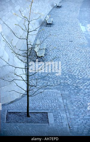 Spreebogen Park on the Berlin Hauptbanhoff side of the Spree river Berlin Germany Berlin Germany Europe Spreebogen Park Spree Stock Photo