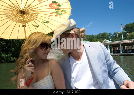 Close-up of a young couple face to face Stock Photo