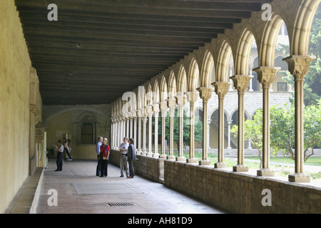 Barcelona Spain Cloister of Monastir de Santa Maria de Pedralbes Stock Photo