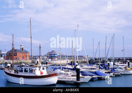 Hartlepool marina County Durham boats England UK Stock Photo