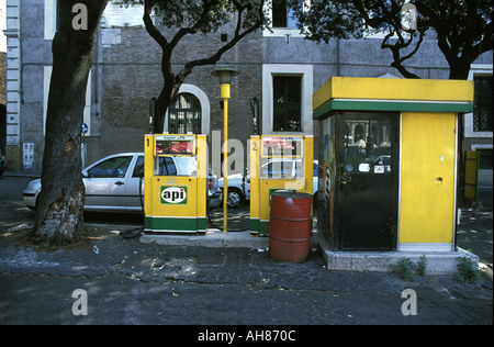 Petrol Station in Rome Stock Photo