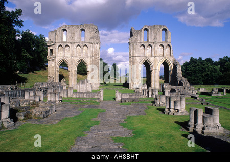 Roche Abbey Cistercian monastery ruins Yorkshire Stock Photo