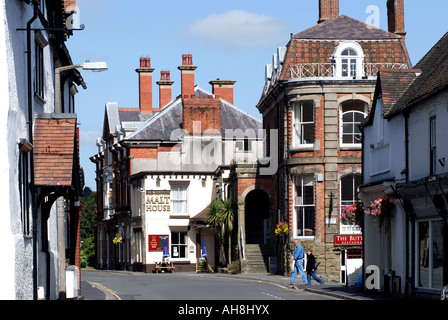 High Street, Church Stretton, Shropshire, England, UK Stock Photo