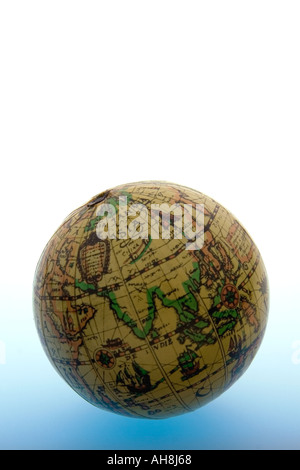 Round globe of world showing Asia Indian Ocean India China Sri Lanka ...