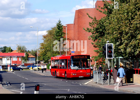 Oxford bus in Barns Road, Cowley, Oxford, Oxfordshire, England, UK Stock Photo