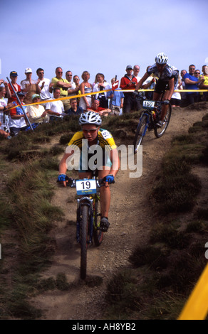 Mountain bike race at Commonwealth Games Manchester 2002 Stock Photo