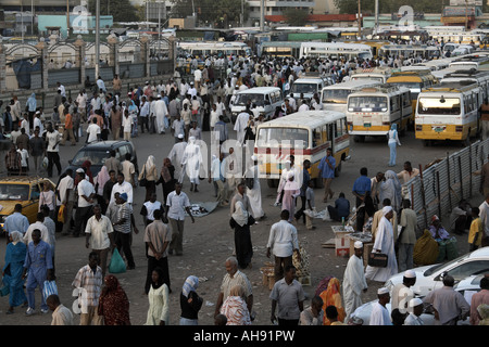 Souq al-Arabi, the center of Khartoum, Sudan Stock Photo