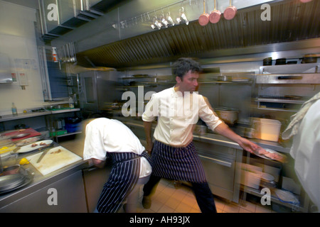 Chef Martin Wishart at Work in his Restaurant Stock Photo