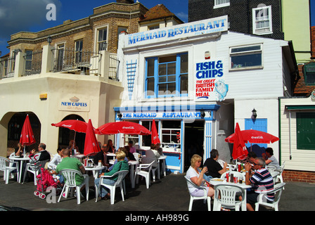 Mermaid Restaurant, The Stade, Hastings Old Town, Hastings, East Sussex, England, United Kingdom Stock Photo