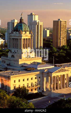 Canada Manitoba Winnipeg The Manitoba Legislative Building Stock Photo