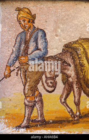 Spain Old tile Stock Photo