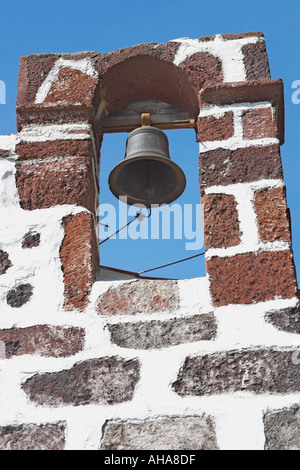 Church bell tower Masca Tenerife Canary Islands Spain Stock Photo