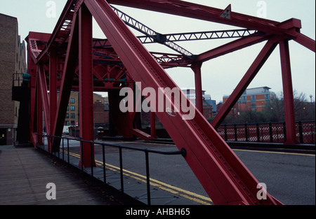 The Glamis Road bascule bridge Wapping London E1 England UK Stock Photo