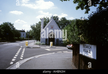 Dulwich Village on a sunny day showing the Grade II listed Old Grammar School, south east London, England, UK Stock Photo