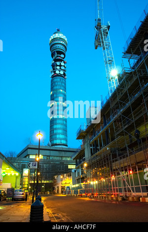 dusk BT British Telecom Tower in London England Britain United Kingdom UK Stock Photo