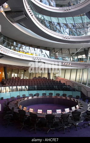 day GLA City Hall interior designed by Foster and Partners in London England Britain United Kingdom UK Stock Photo