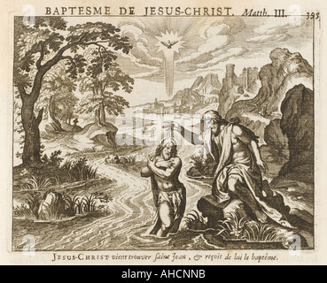 Baptism Jesus Royaumont Stock Photo