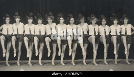 dancing, revue, dancers, 1920s, 20s, 20th century, , Stock Photo