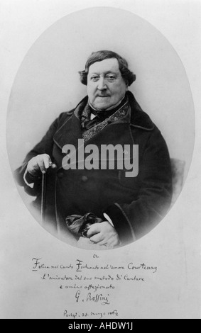 GIOACCHINO ROSSINI Italian operatic composer 1792 to 1868 Stock Photo