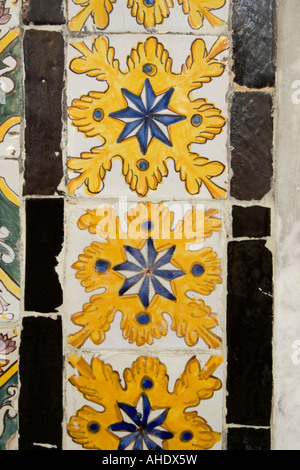 Tripoli, Libya. Tunisian Tiles, Gurgi Mosque, Tripoli Medina (Old City), 19th Century Stock Photo