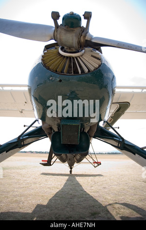 A Rotary Piston Propeller Engine on a b-17 Flying Fortress Stock Photo