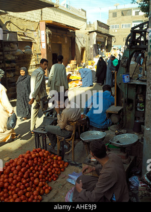 A  Luxor street market Stock Photo