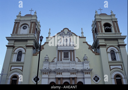 San Pedro Sula cathedral on the Parque Central, San Pedro Sula, Honduras Stock Photo