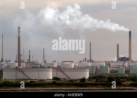 Fawley marine Terminal on Southampton Water hampshire southern England UK Stock Photo