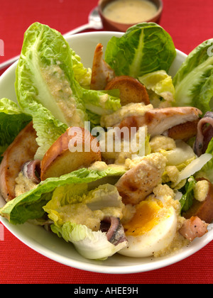 Caesar salad vegetarian graphic editorial food Stock Photo