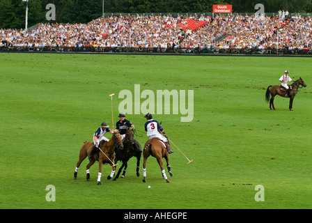 Polo Cartier International Polo at the Guards Club Smiths Lawn  Windsor Great Park Egham Surrey England 2000s 2006 HOMER SYKES Stock Photo