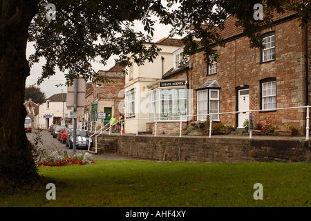 Chew Magna village high street in Somerset England Stock Photo