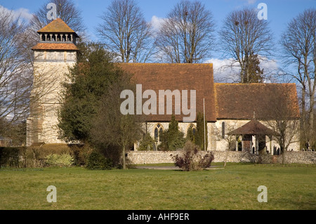 Church at Meonstoke Hampshire England UK Stock Photo