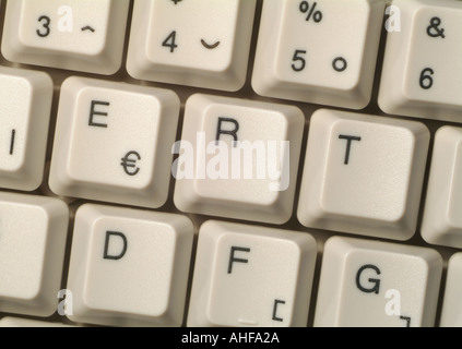 Computer Keyboard, Close Up. Stock Photo
