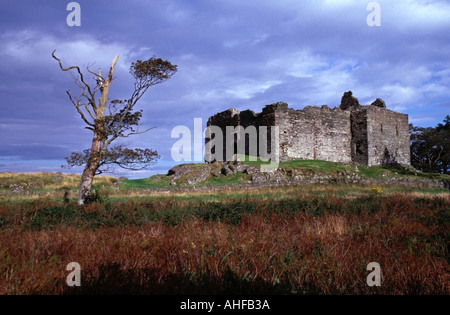 Castle Sween Loch Sween near Lochgilphead Argyll Scotland Europe Stock Photo