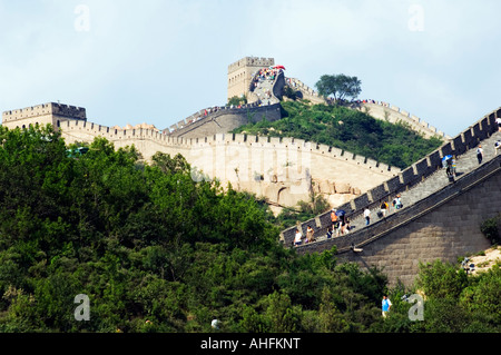 Great Wall of China Badaling Hebei China Stock Photo