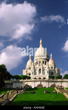 Eglise de la Sacre Coeur Church in Montmartre Paris France Stock Photo