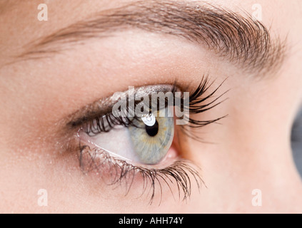Close-Up of a young womans' eye Stock Photo