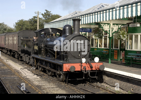 steam train J15, No.65462 at sheringham station, United Kingdom, England, Norfolk Stock Photo