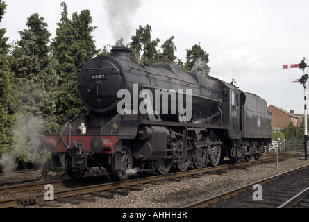 steam train no.48182, United Kingdom, England, Leicestershire Stock Photo