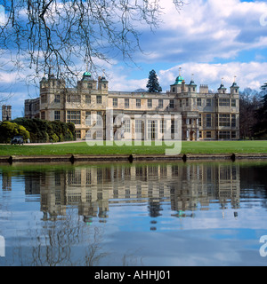 Audley End House in Essex England Reflected in water Stock Photo