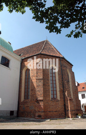Old gothic Church of Visitation of Blessed Virgin Mary on New Town in Warsaw Stock Photo