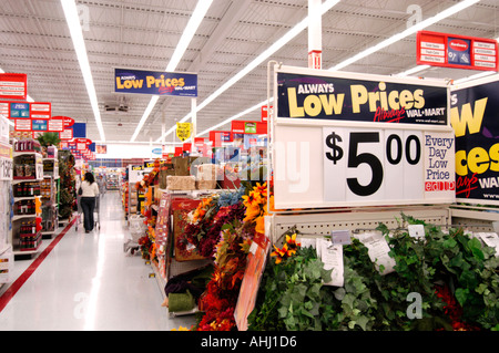 Always Low Prices sign Wal Mart supermarket Wal Mart New Jersey