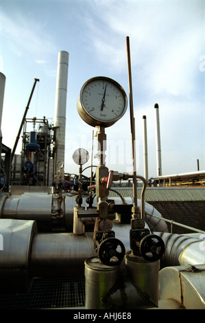 Pressure gauge in a factory Stock Photo - Alamy