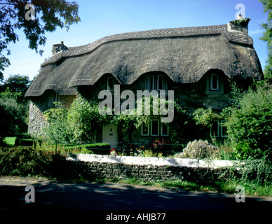 thatched cottage merthyr mawr vale of glamorgan south wales Stock Photo