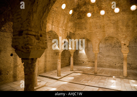 Granada Granada Province Spain The steam room of the eleventh century Arab Baths Stock Photo