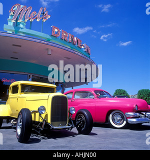 MELS DRIVE IN UNIVERSAL STUDIOS ORLANDO FLORIDA Stock Photo