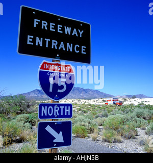 i-15 interstate freeway road entrance Las Vegas Nevada USA Stock Photo ...